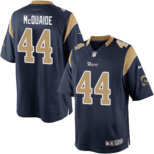 Youth Limited Jacob McQuaide Nike Jersey Navy Blue Home - #44 NFL Los Angeles Rams